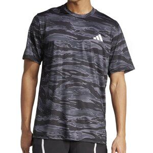 Adidas Men's Logo Camo T-Shirt - Black/Grey